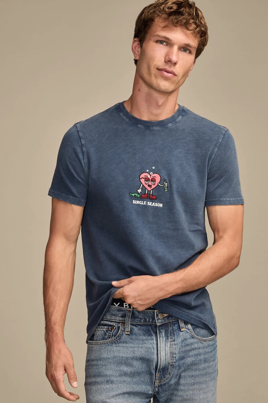 SINGLE SEASON TEE — DARK DENIM — image 2