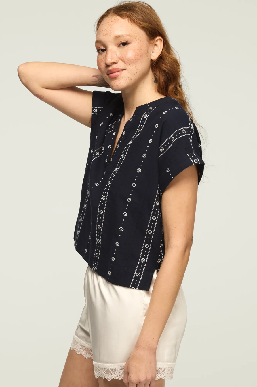 NOVELTY POPOVER SHIRT — Ombre Blue — image 4