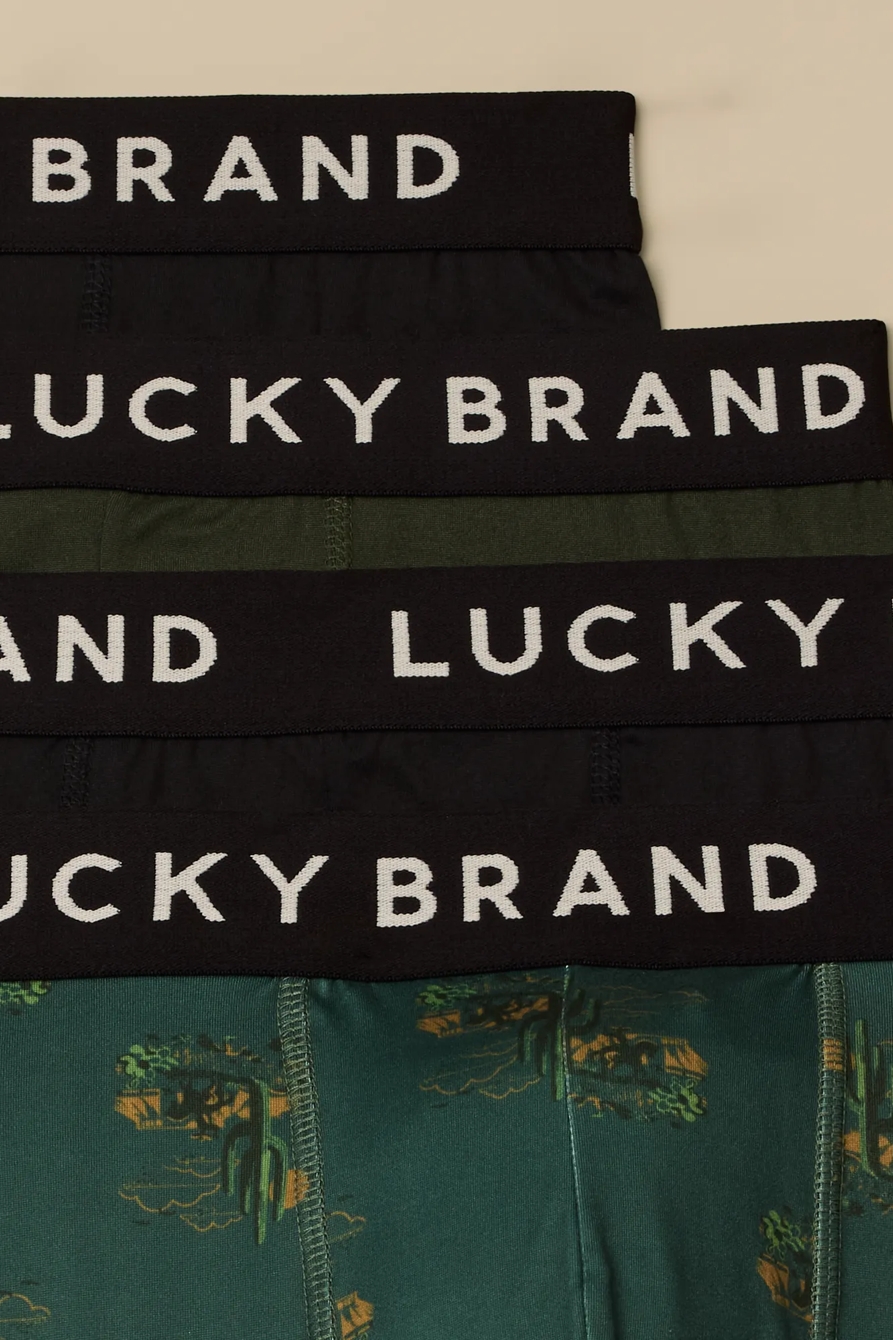 4 PACK ESSENTIAL SOFT BOXER BRIEFS — MULTI — image 2
