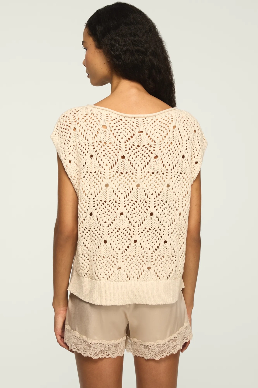 BOHO SWEATER VEST — WHITECAP GRAY — image 3