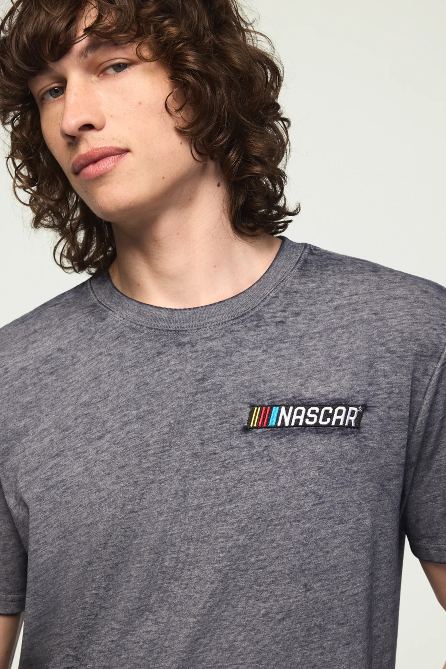NASCAR STRIPES LOGO TEE — #458 BLUE — image 2