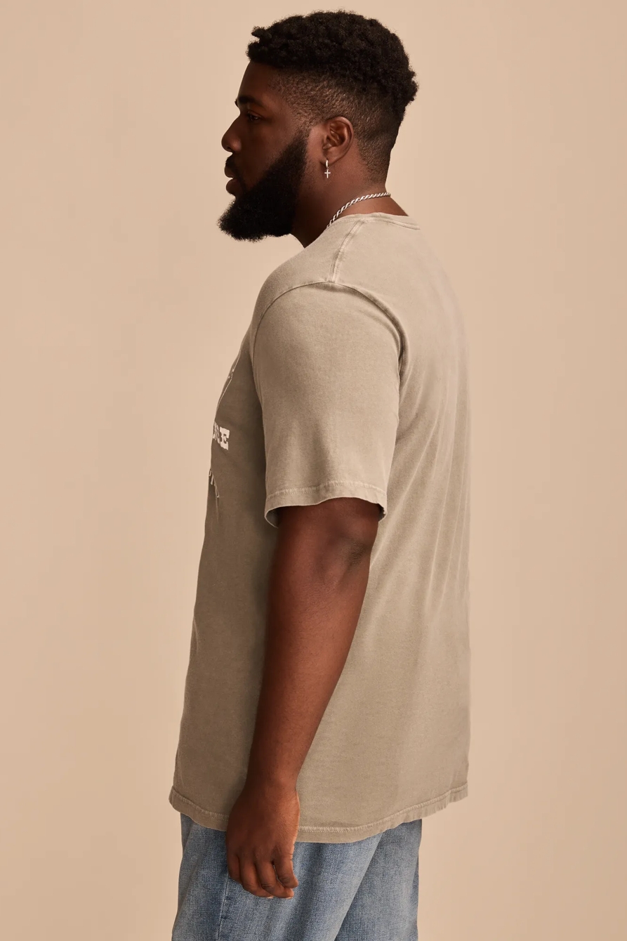 BIG & TALL LUCKY'S LOUNGE TEE — STEEL GRAY — image 3