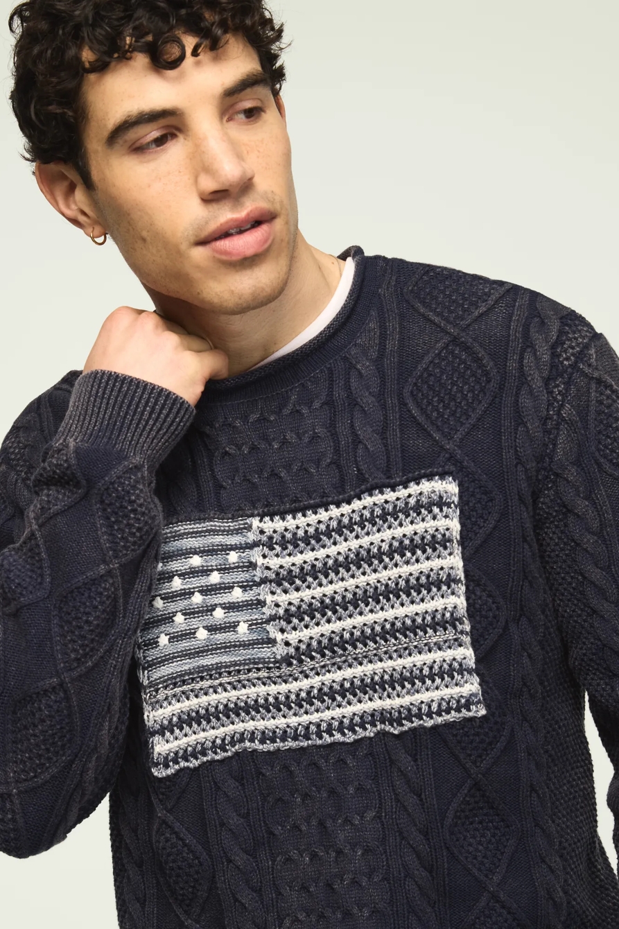 Americana Sweater — BLUE INDIGO — image 2