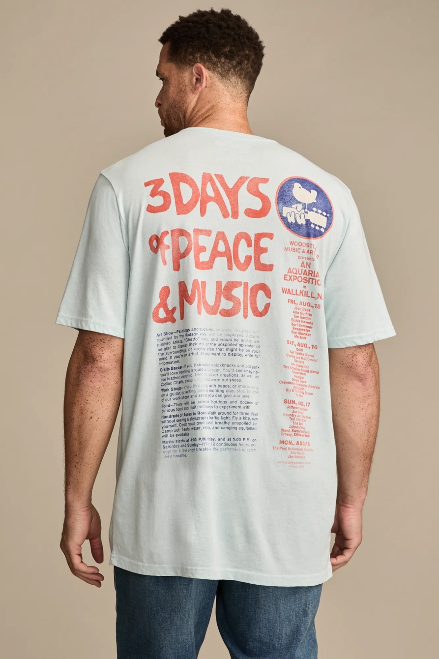 BIG & TALL WOODSTOCK POSTER TEE — CLOUD BLUE — image 2