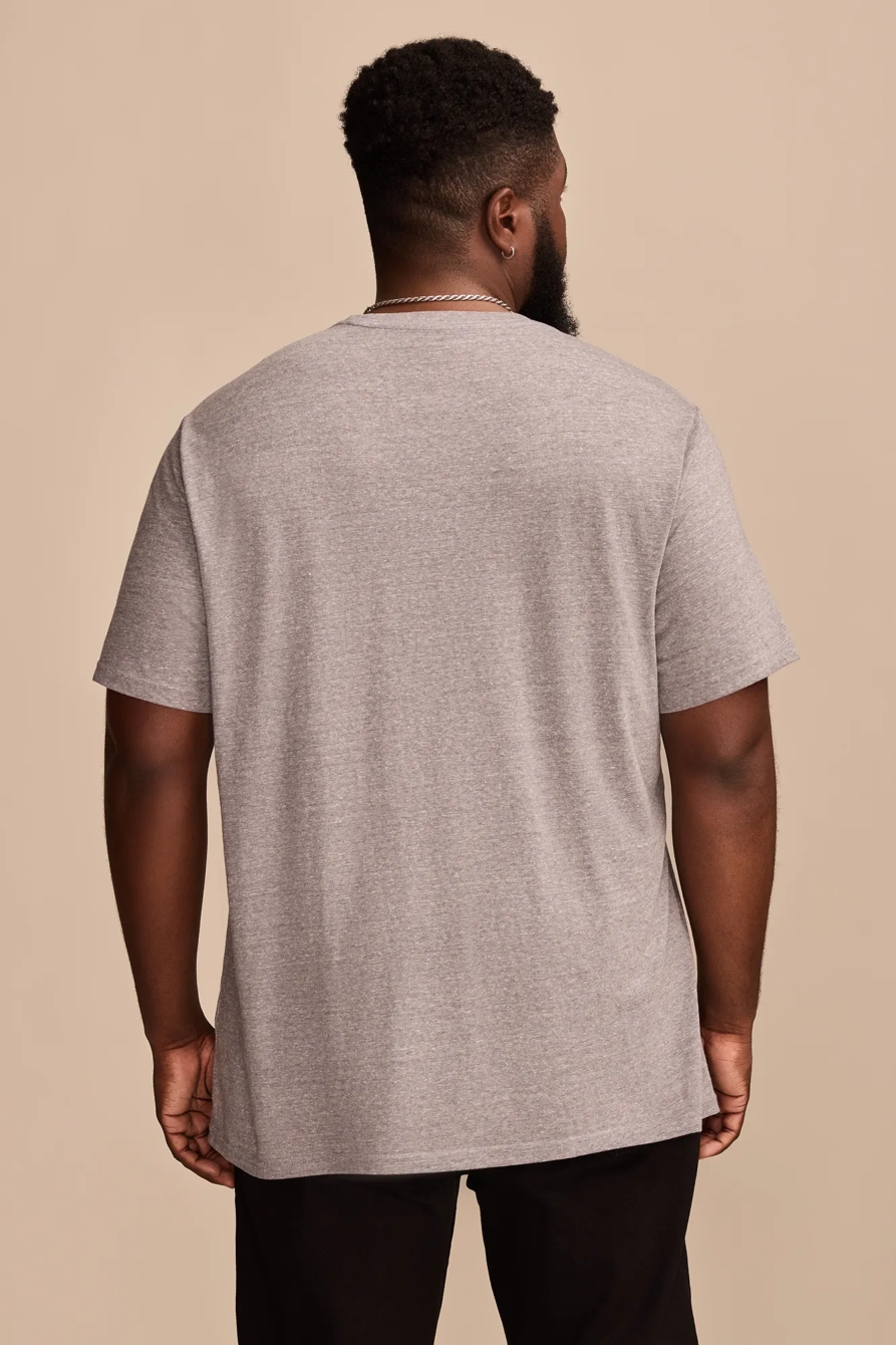 BIG & TALL LUCKY POKER LABEL TEE — MEDIUM HEATHER GREY — image 4