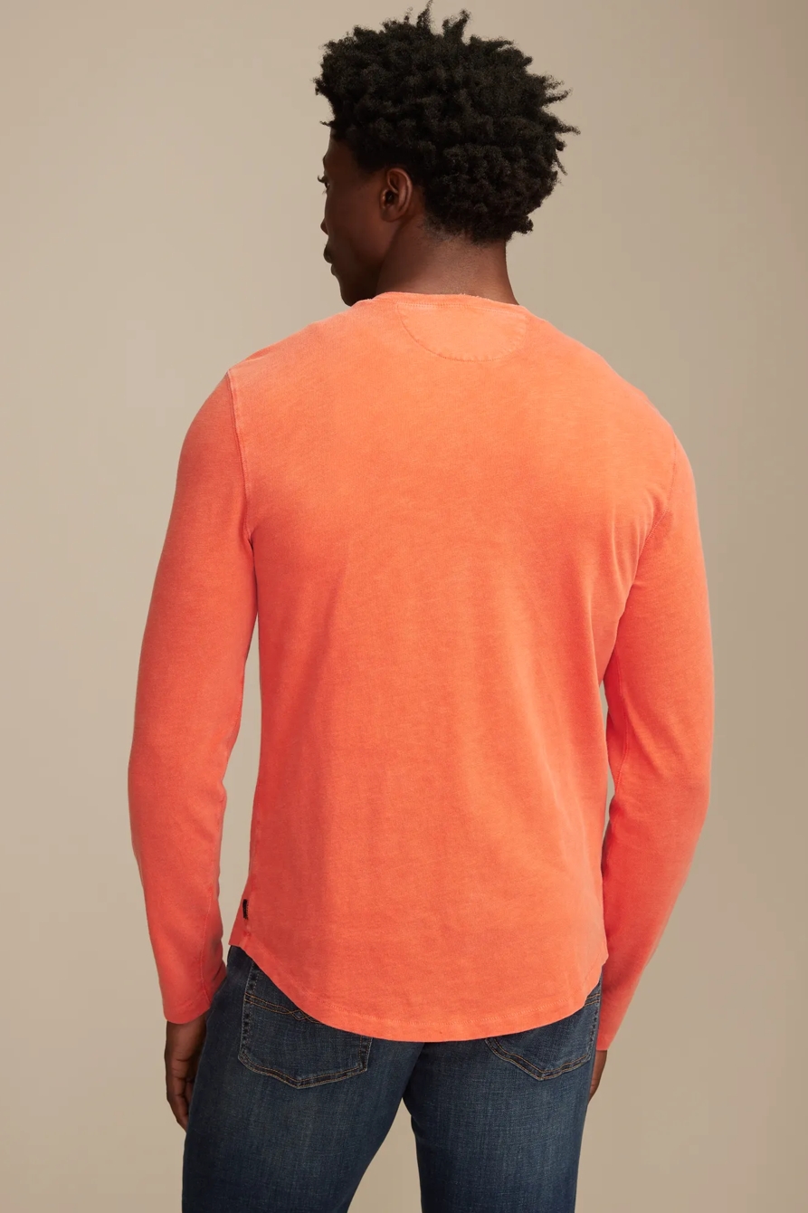 LONG SLEEVE WEEKEND SLUB HENLEY — Fiesta — image 3