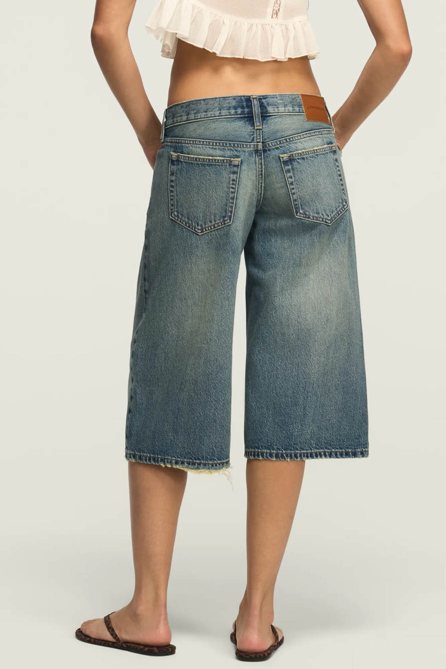 SUPER LOW RISE ULTRA WIDE CULOTTE — GET LOW WASH — image 3