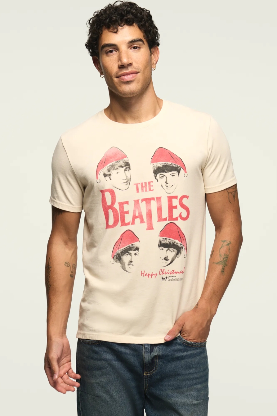 THE BEATLES HAPPY CHRISTMAS TEE — NEW BIRCH — image 1