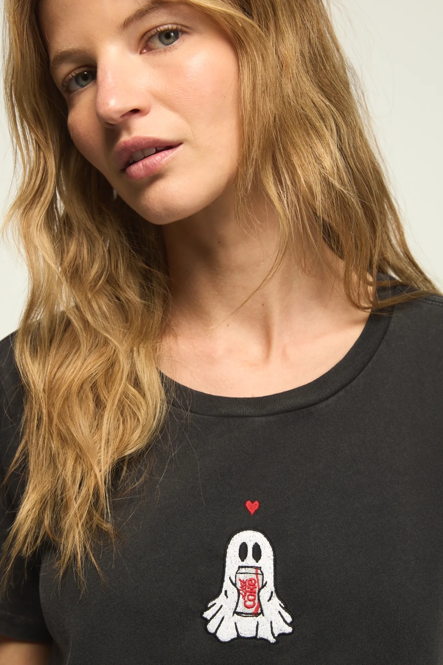 DIET COKE GHOST CLASSIC CREW — JET BLACK — image 1