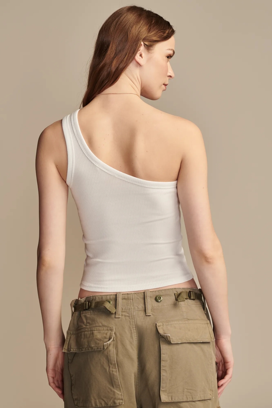 ONE SHOULDER TANK — BRIGHT WHITE — image 5