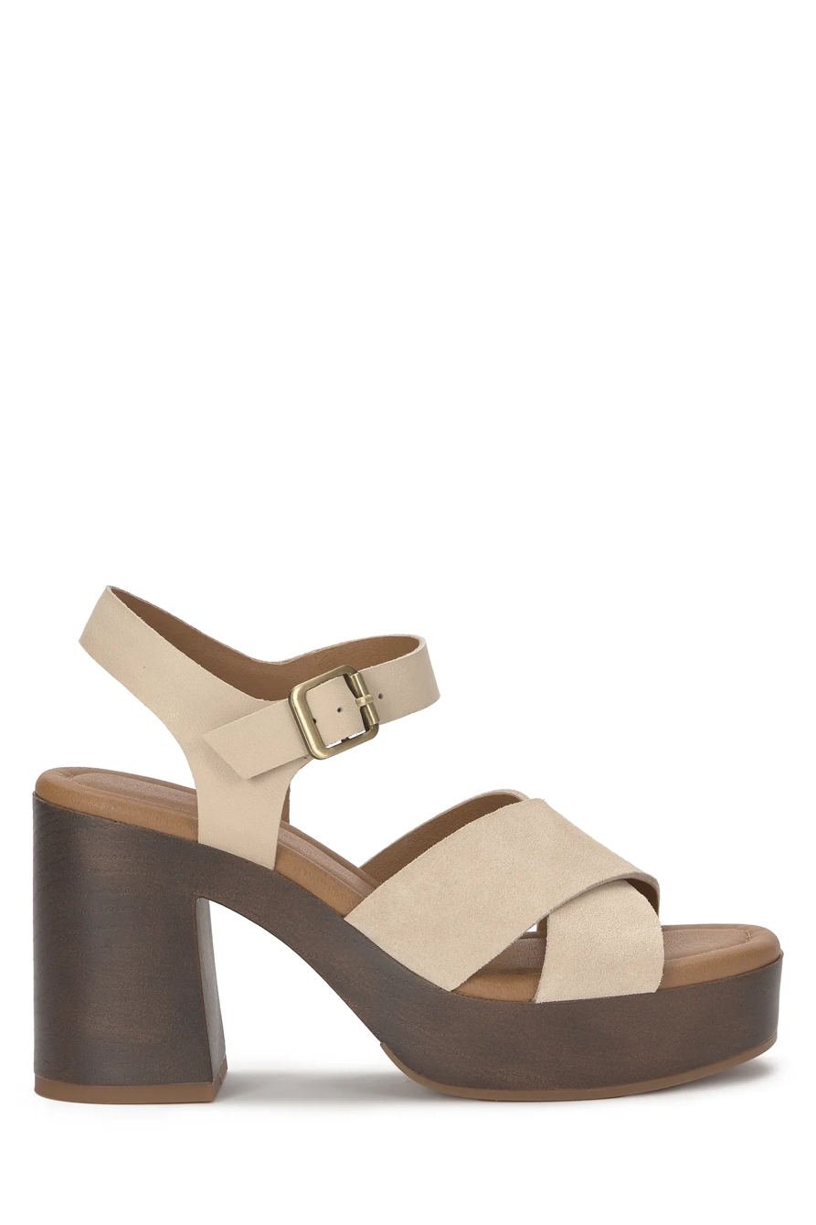 CALBY PLATFORM HEEL — MEDIUM LIGHT BEIGE — image 5