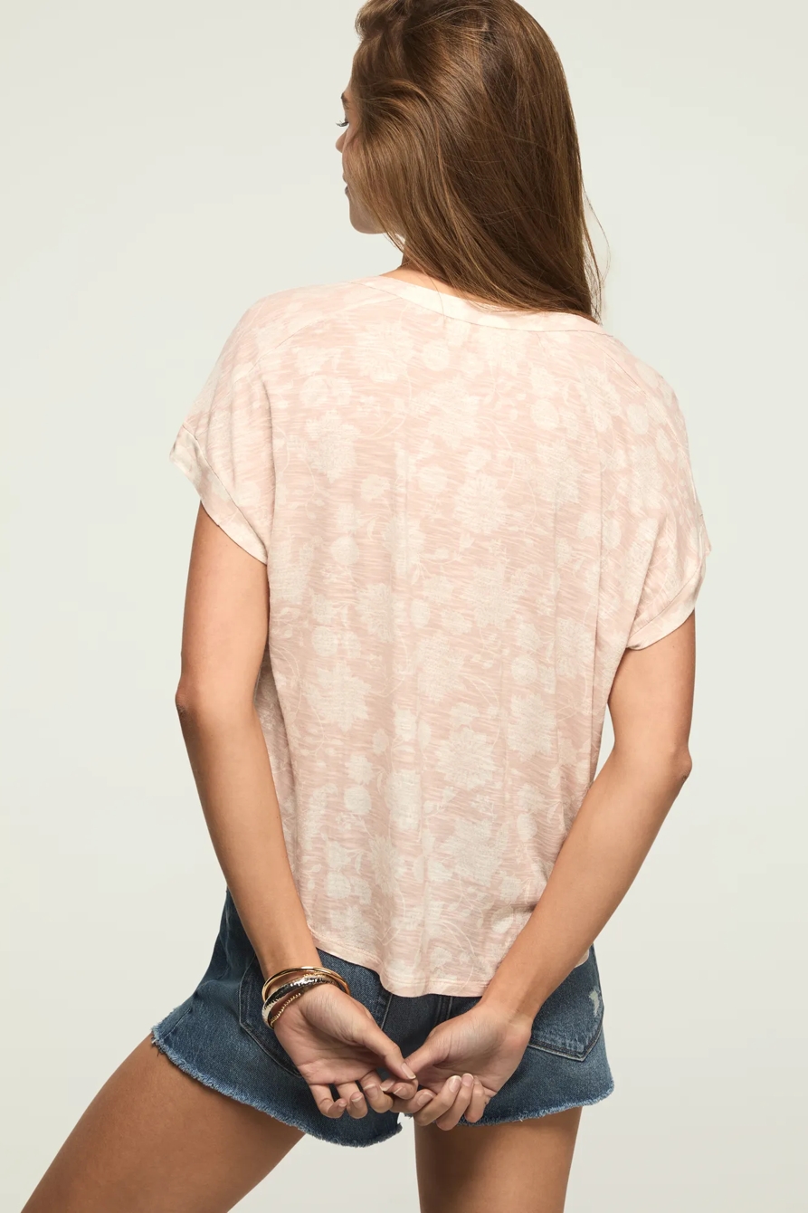 SANDWASH NOTCH TOP — Pink Floral — image 3