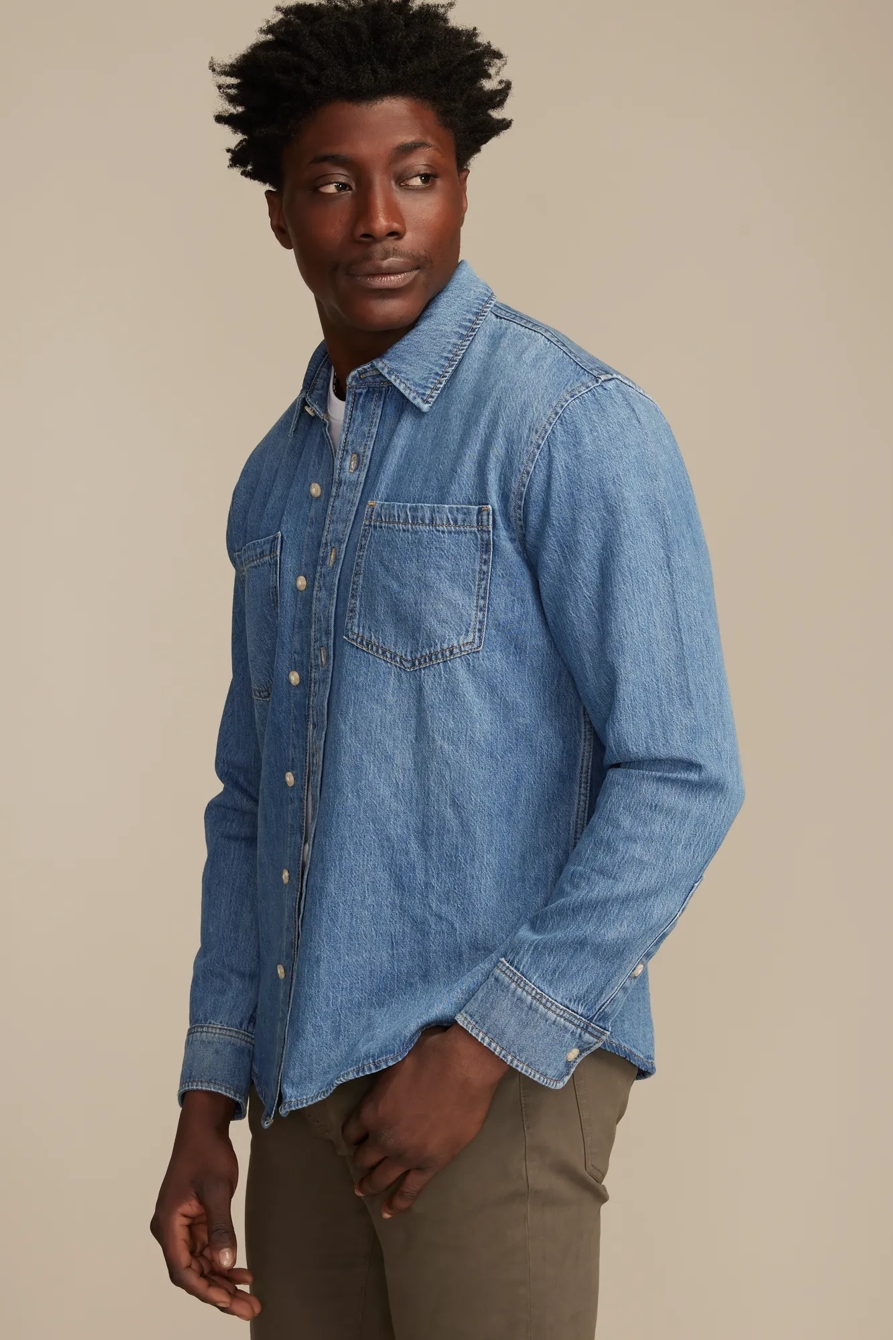 DENIM UTILITY SHIRT — HARBORVIEW — image 4