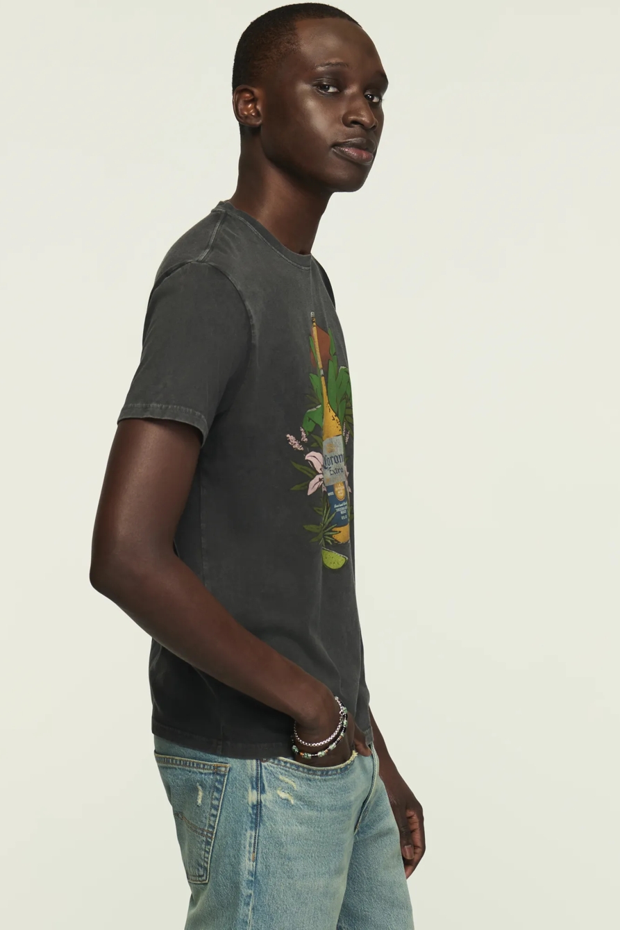 CORONA TROPICAL TEE — JET BLACK — image 4