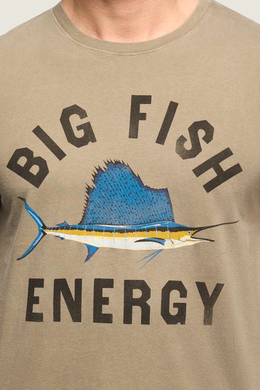BIG FISH ENERGY TEE — BRINDLE — image 2