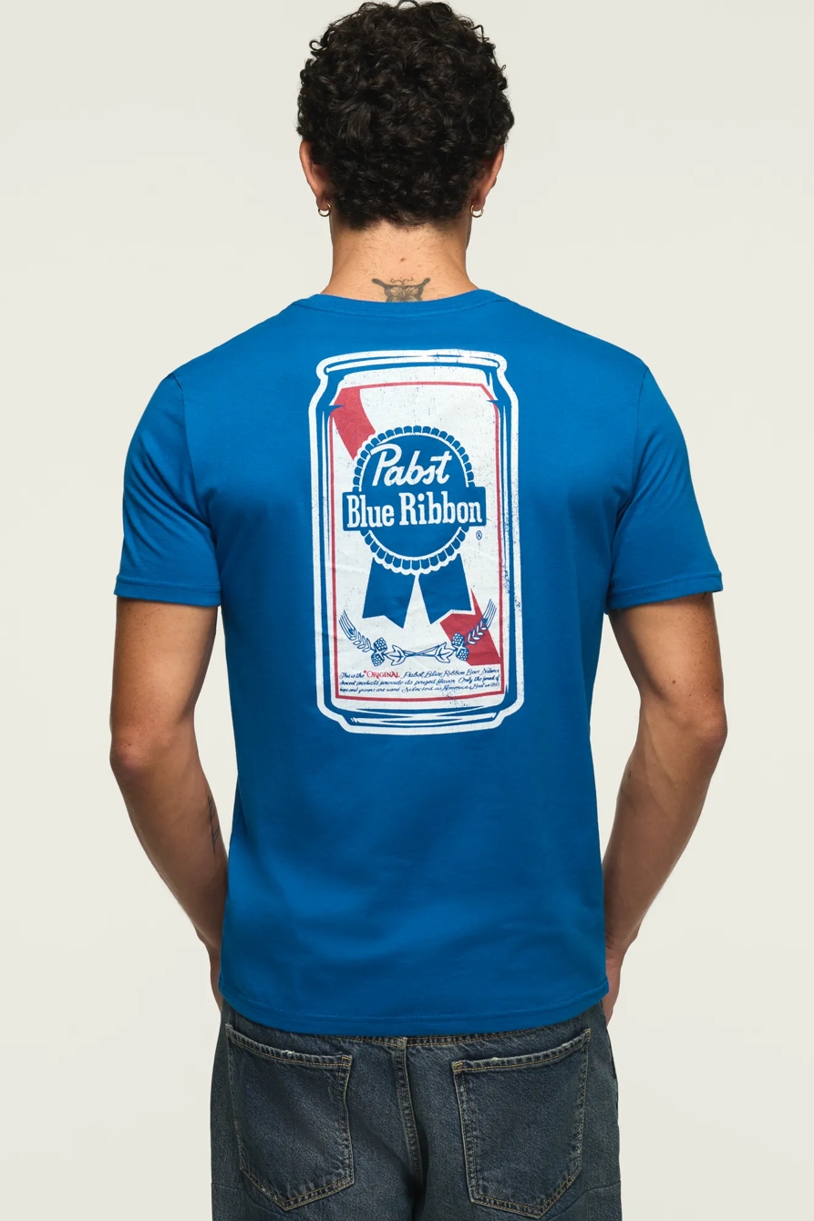 Pabst Emblem Tee — #458 BLUE — image 2