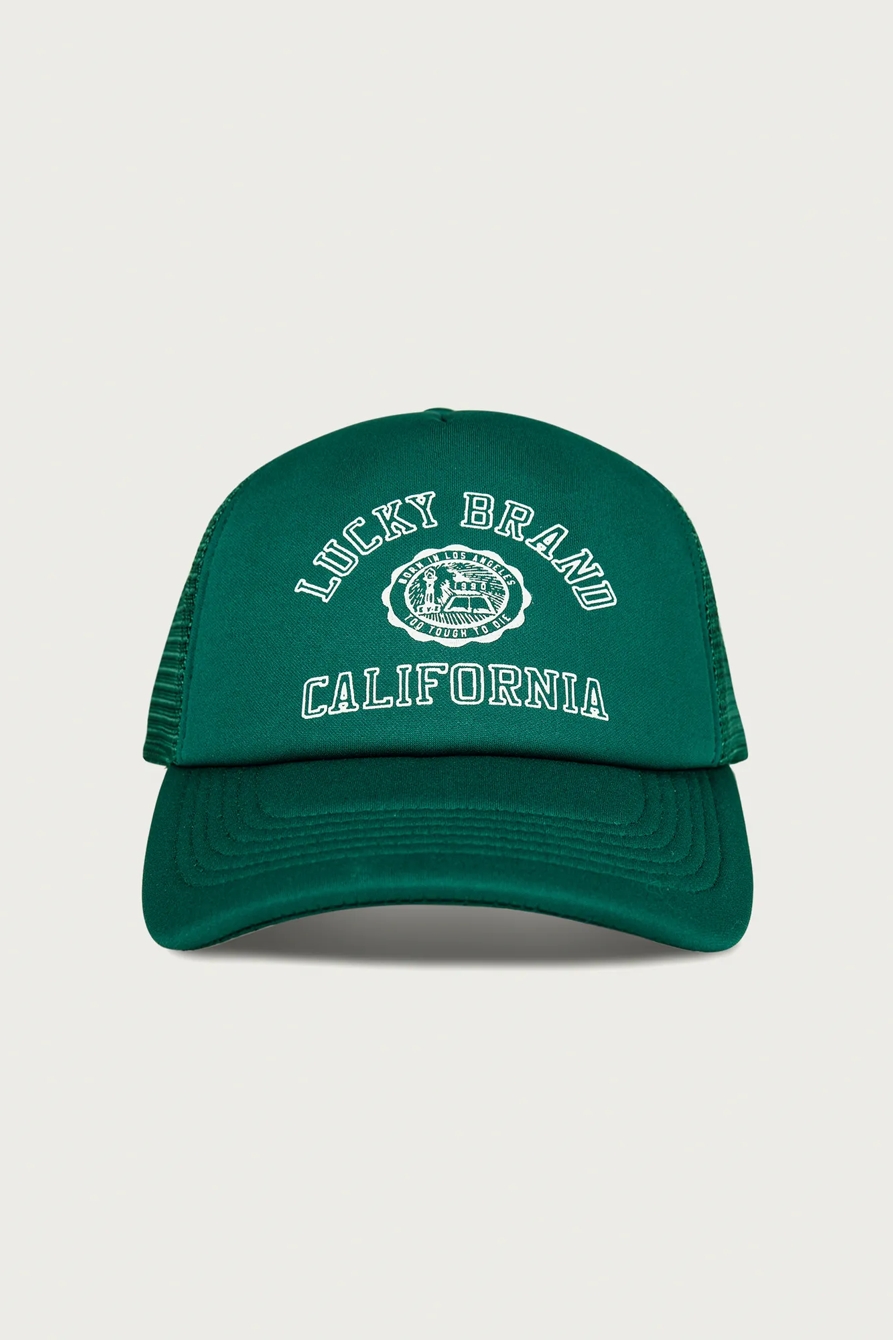 Lucky Collegiate Trucker Hat — DARK GREEN — image 4