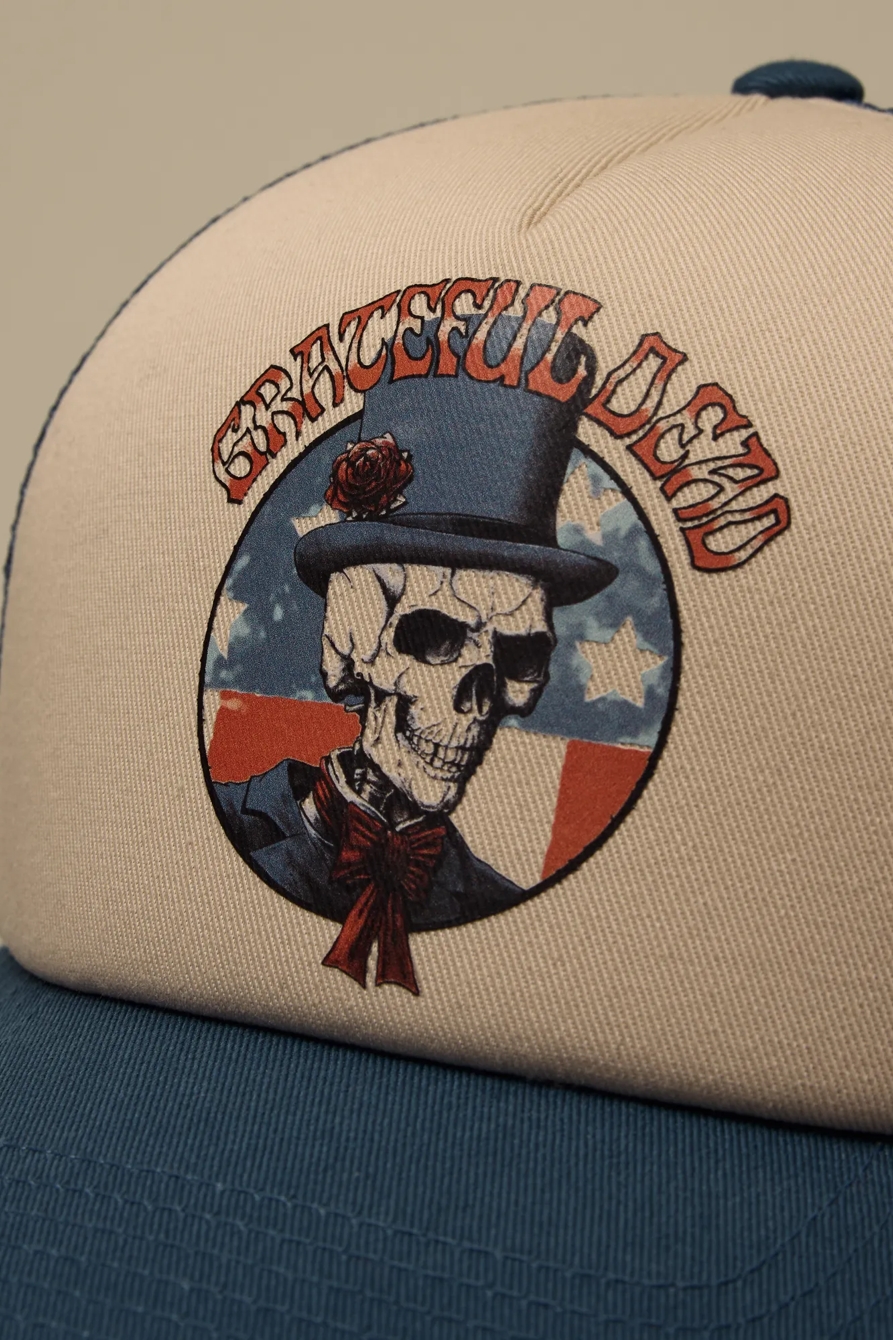 GRATEFUL DEAD SKULL TRUCKER HAT — MULTI — image 2