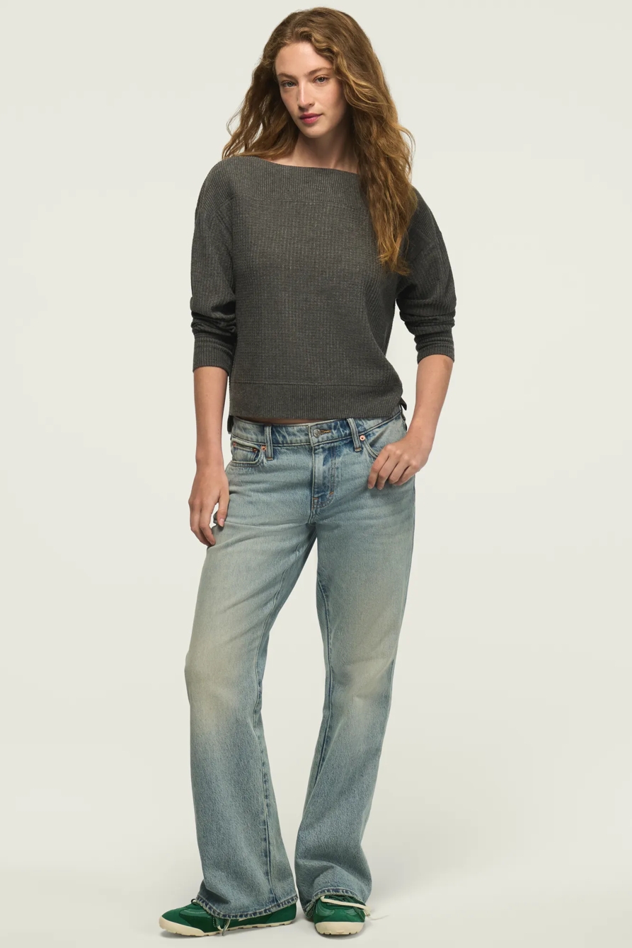 CLOUD BATEAU POPOVER — CHARCOAL HEATHER GREY — image 2