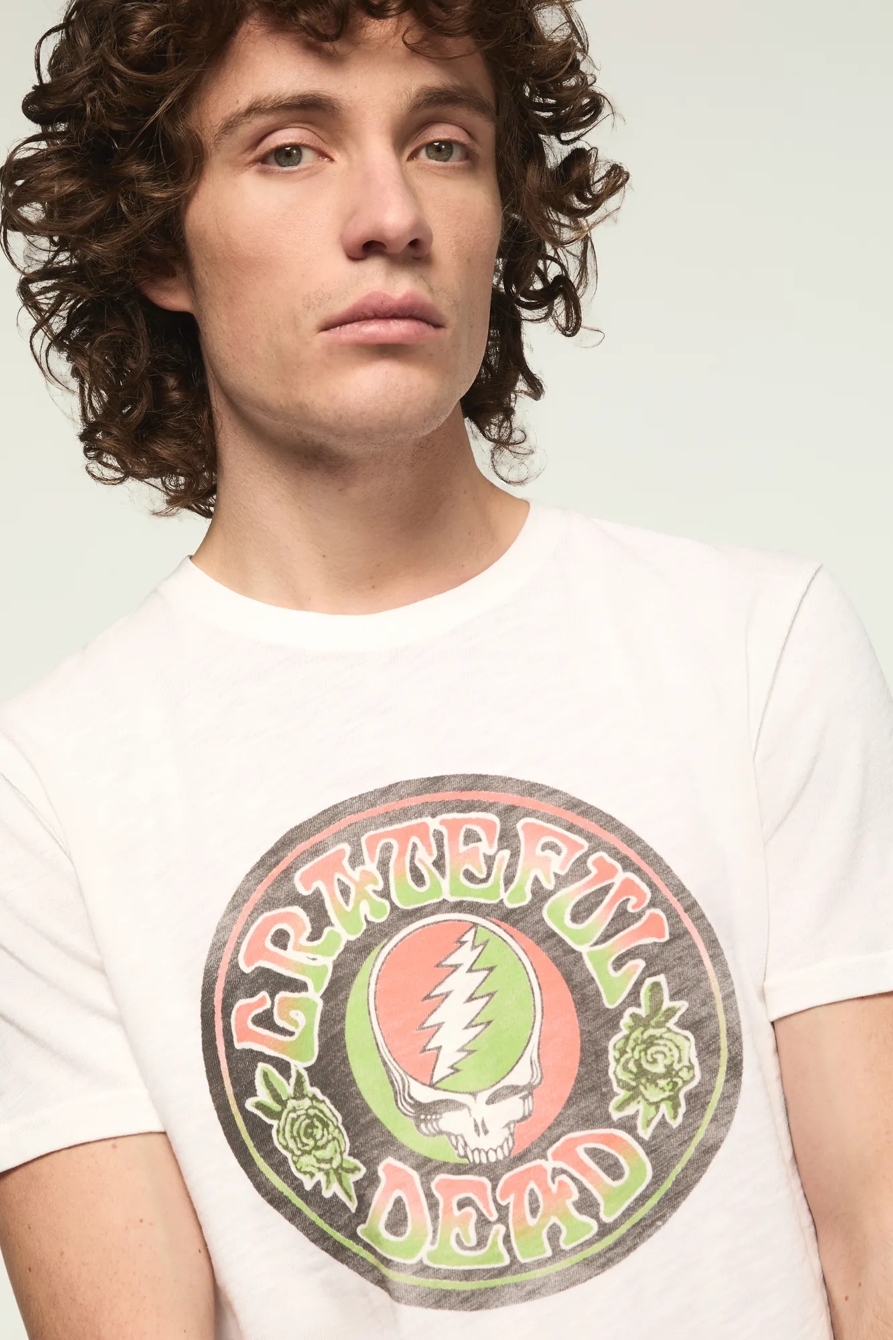 GRATEFUL DEAD CIRCLE TEE — BRIGHT WHITE — image 1