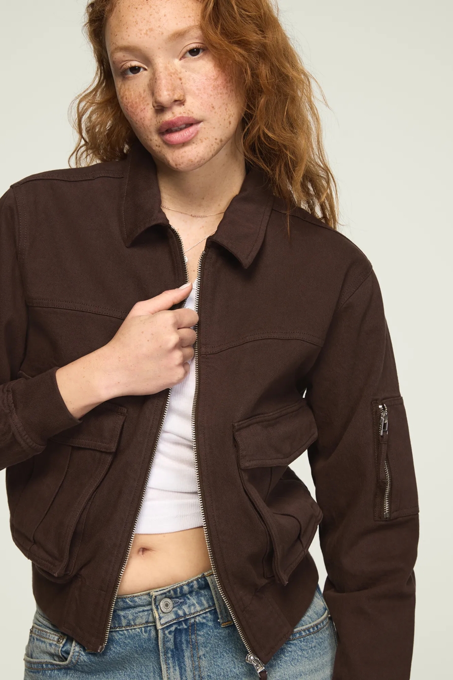 LUCKY LEGEND BOMBER JACKET — CHOCOLATE FACTORY WASH — image 1