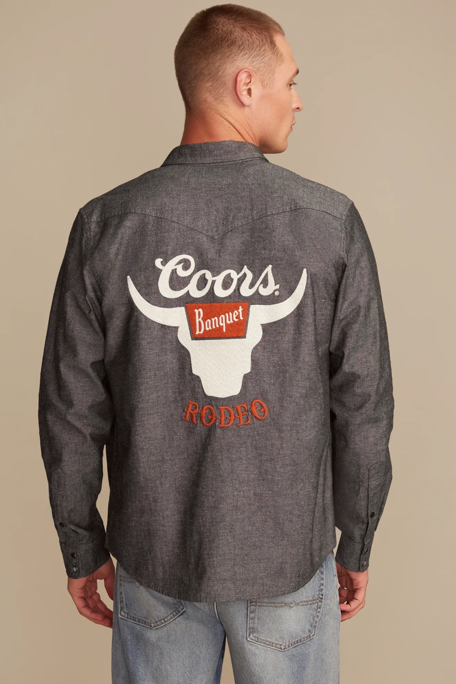 COORS RODEO WESTERN SHIRT — #001 BLACK — image 1