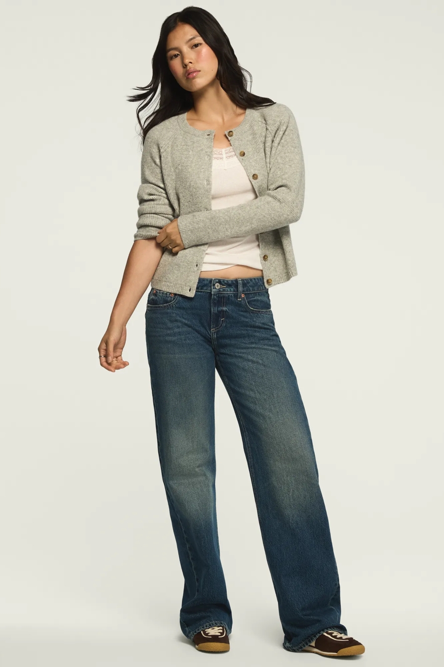CLOUD SOFT CARDIGAN — LIGHT HEATHER GRAY — image 2