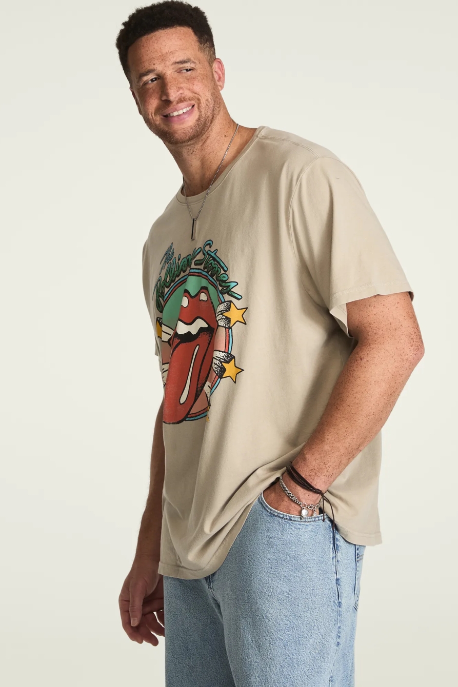 Big & Tall ROLLING STONES STARS TEE — PUSSYWILLOW GRAY — image 4