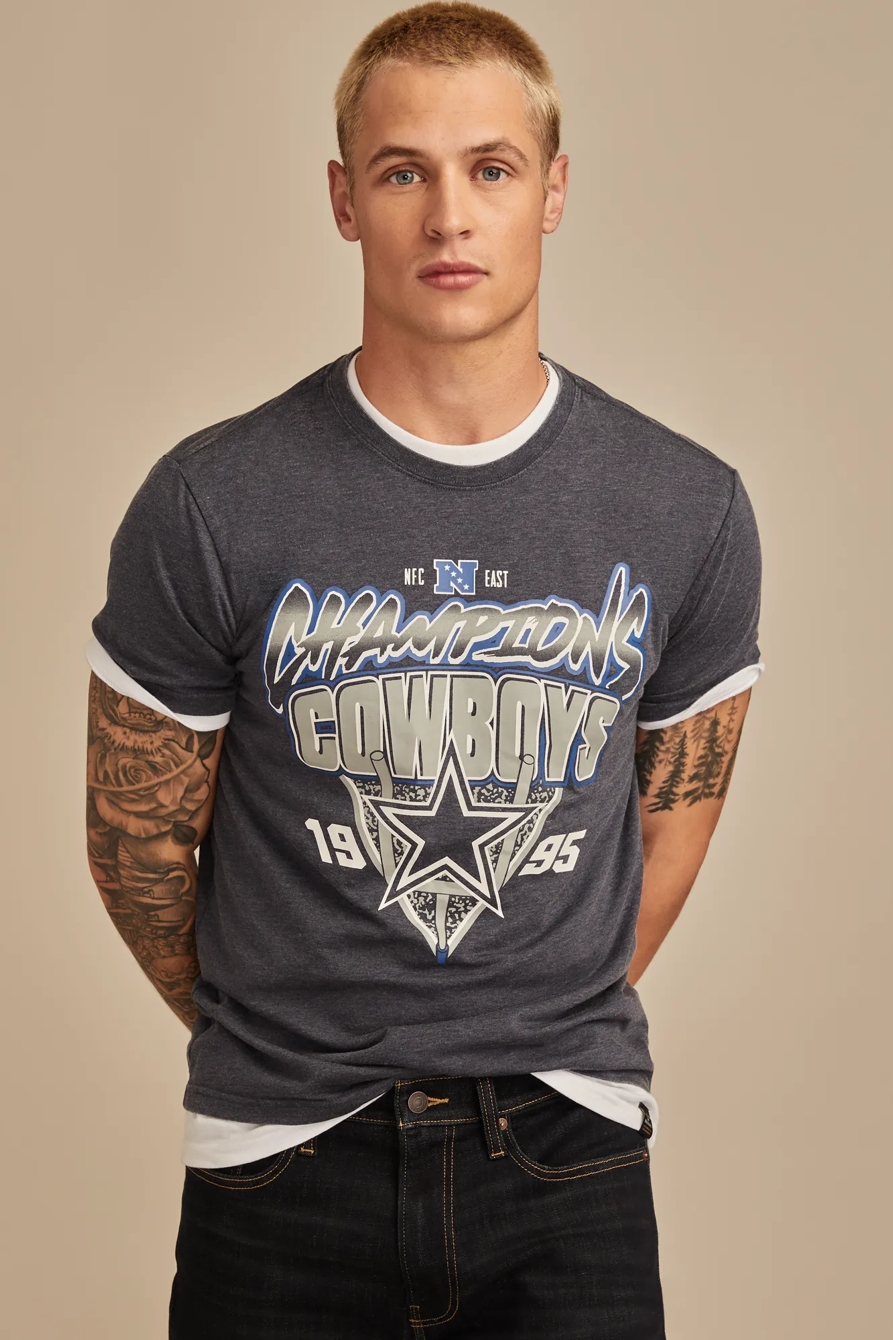 DALLAS COWBOYS GRAPHIC TEE — #437 NAVY — image 1