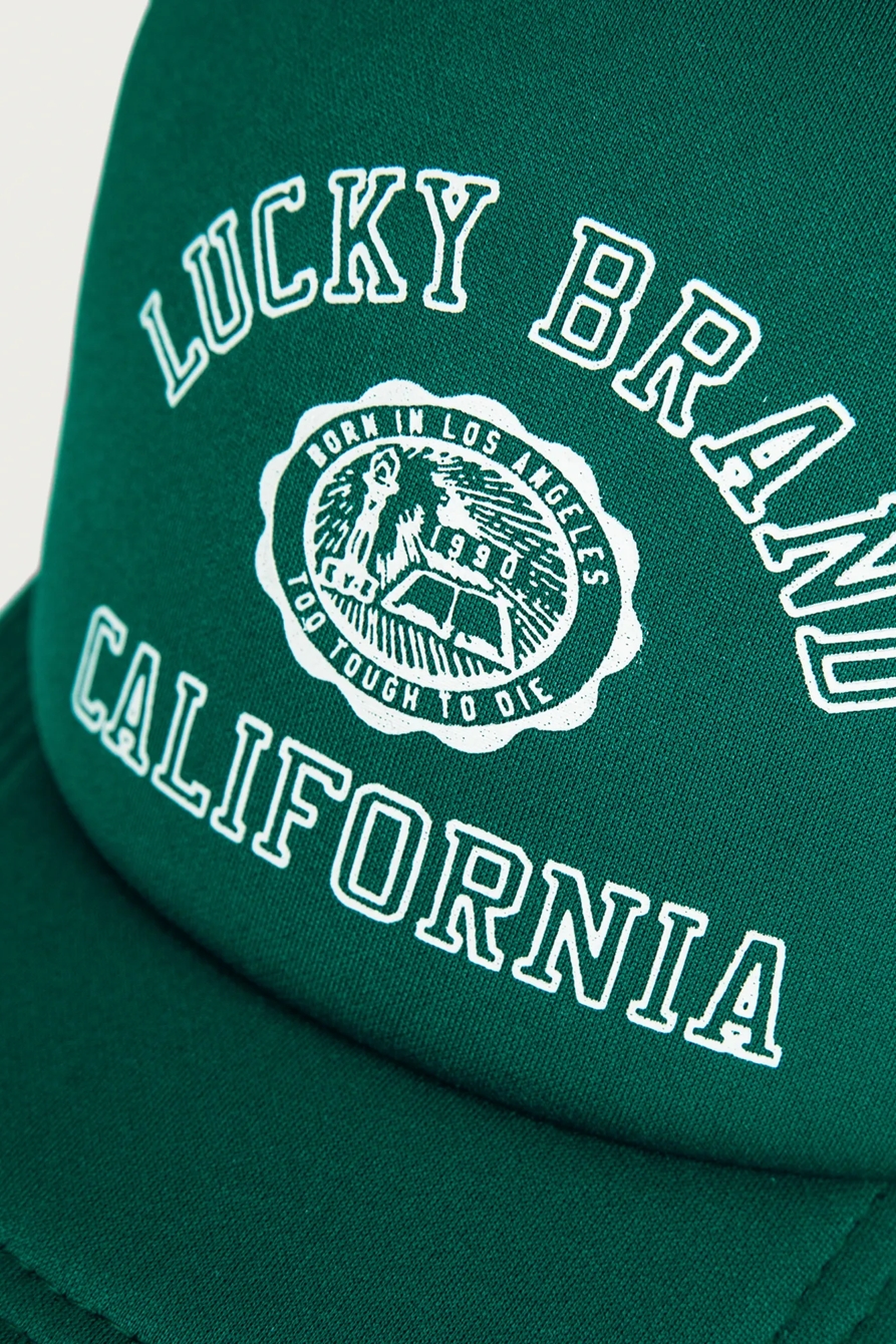Lucky Collegiate Trucker Hat — DARK GREEN — image 3