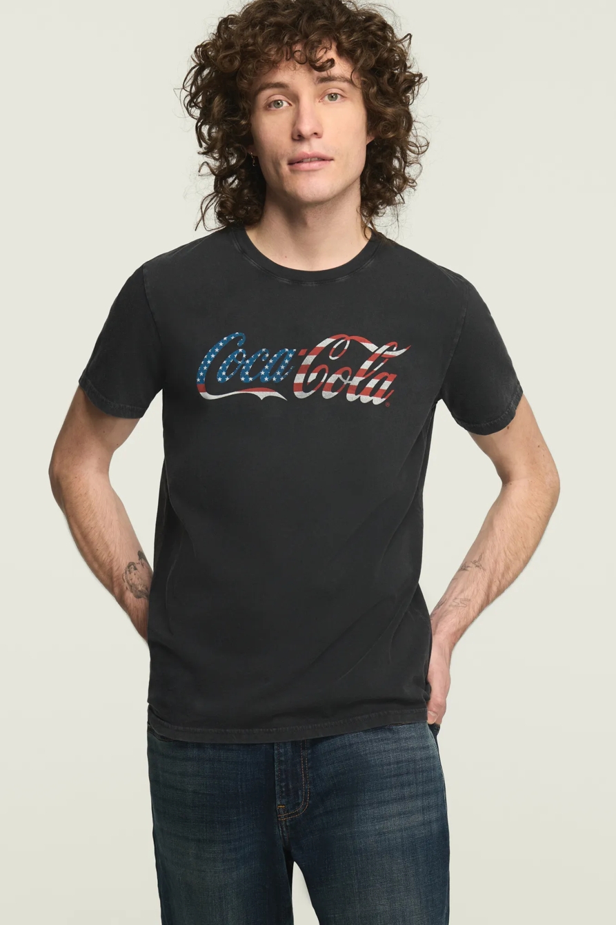 COCA-COLA LOGO TEE — MOONLESS NIGHT — image 1