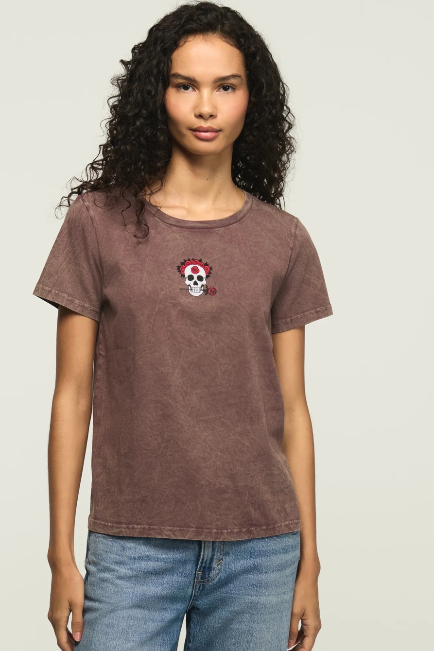 FLORAL SKULL ICON CLASSIC CREW — HUCKLEBERRY — image 1
