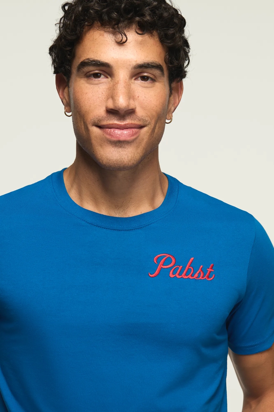 Pabst Emblem Tee — #458 BLUE — image 3