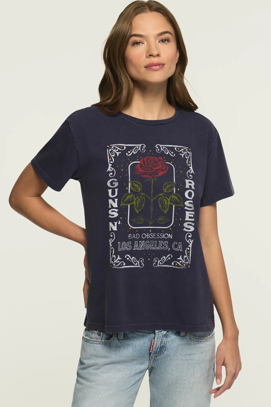 GUNS N ROSES EMBELLISHED BOYFRIEND TEE — Inkling — image 1