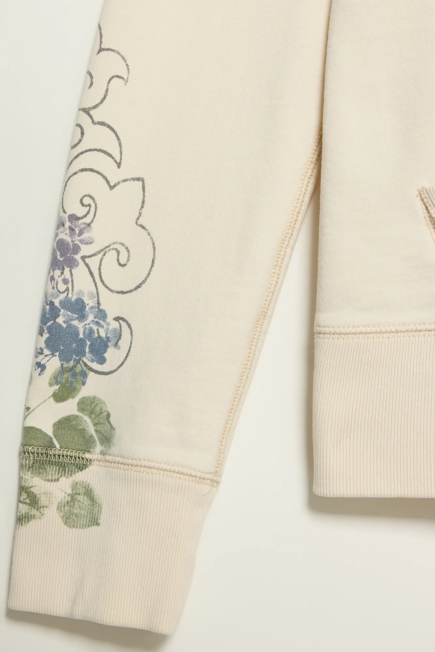 Lucky Brand Vintage Y2K Full Zip Hoodie — CREAM MULTI — image 5