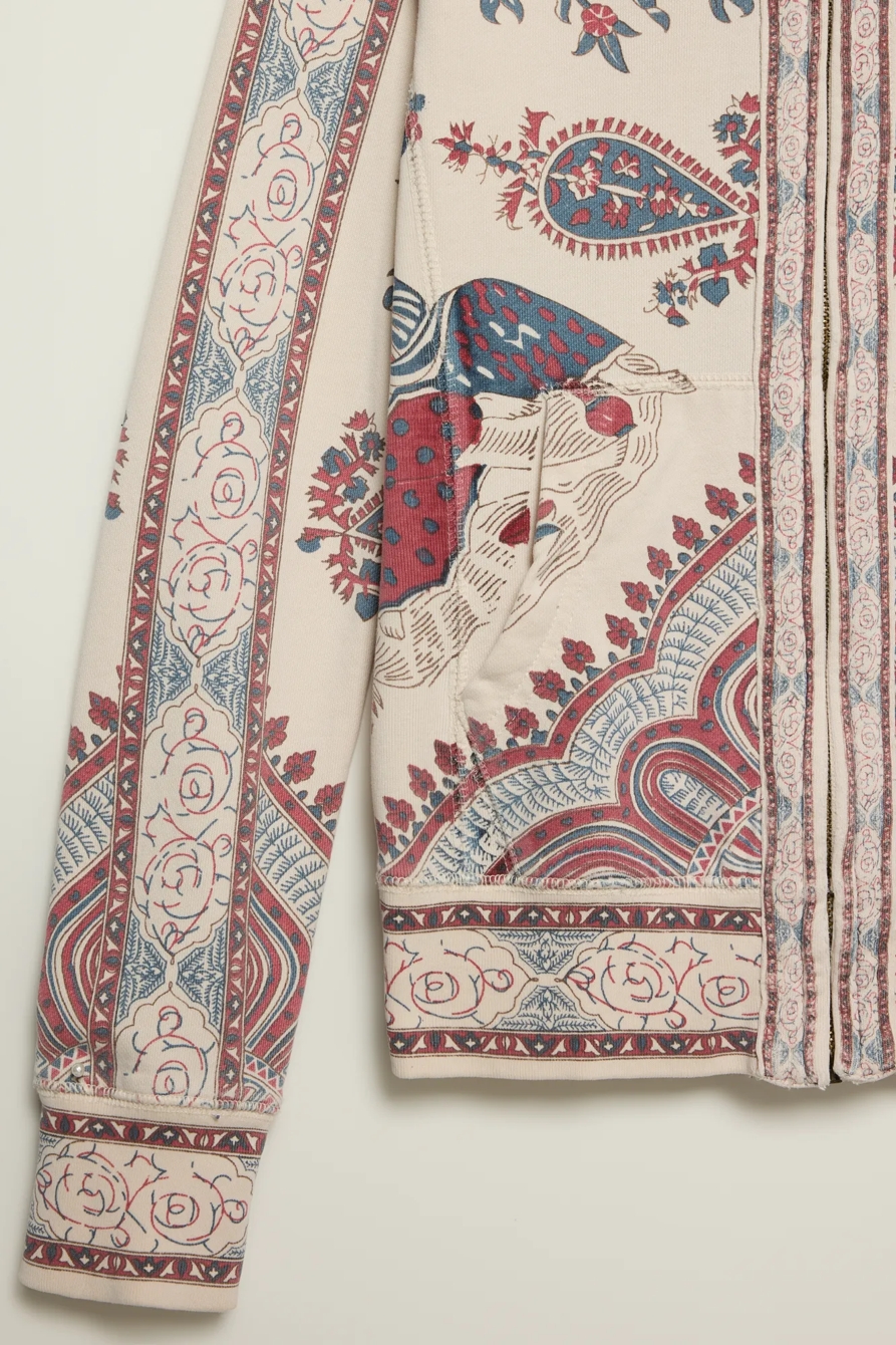 Lucky Brand Vintage Y2K Full Zip Hoodie — CREAM MULTI — image 3