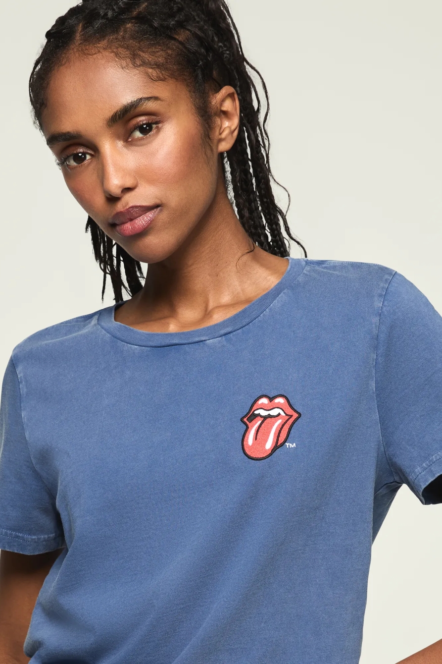 ROLLING STONES PATCH CLASSIC CREW — TRUE NAVY — image 2