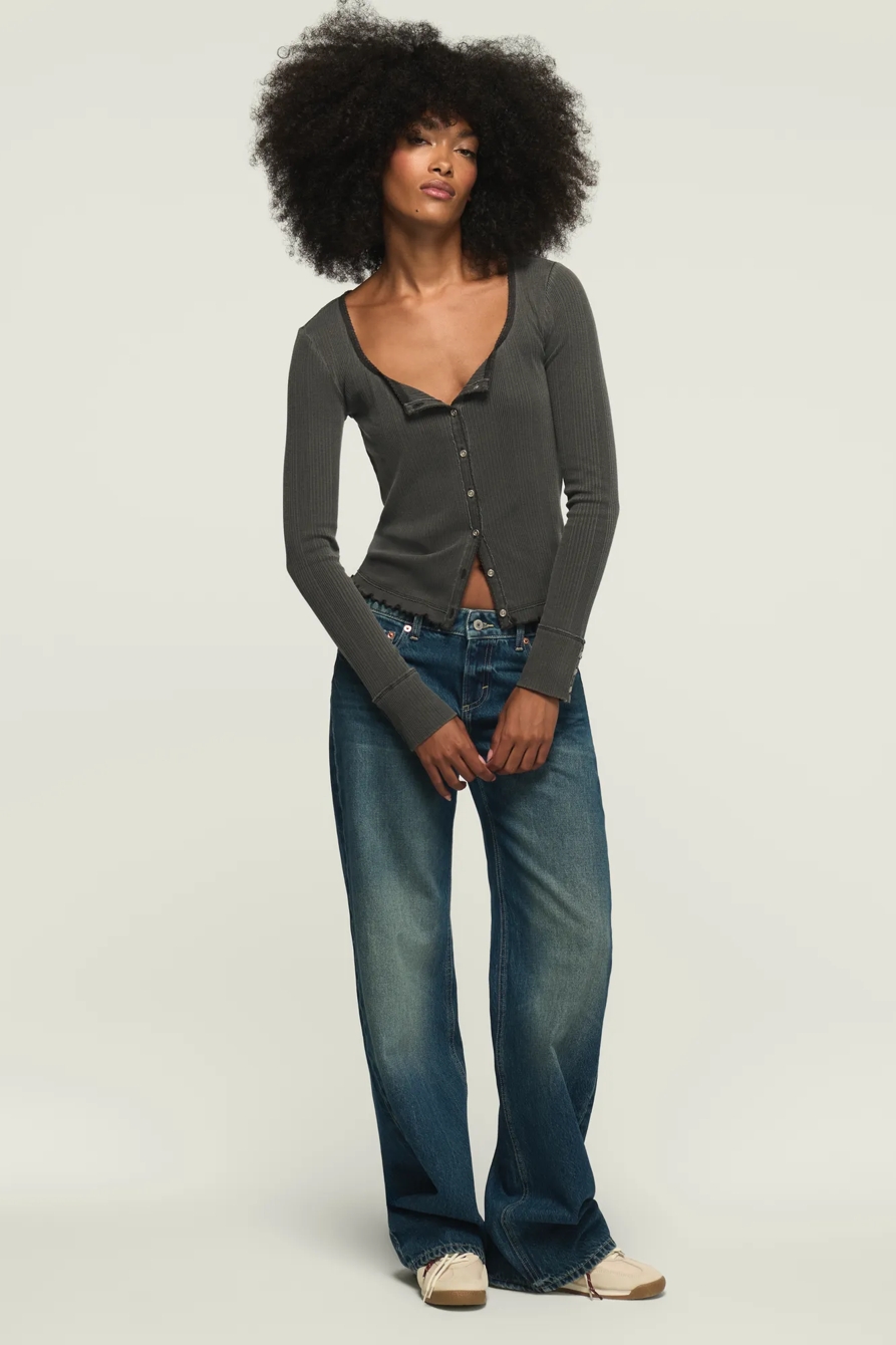 SOLID BUTTON THROUGH TOP — ASPHALT — image 2