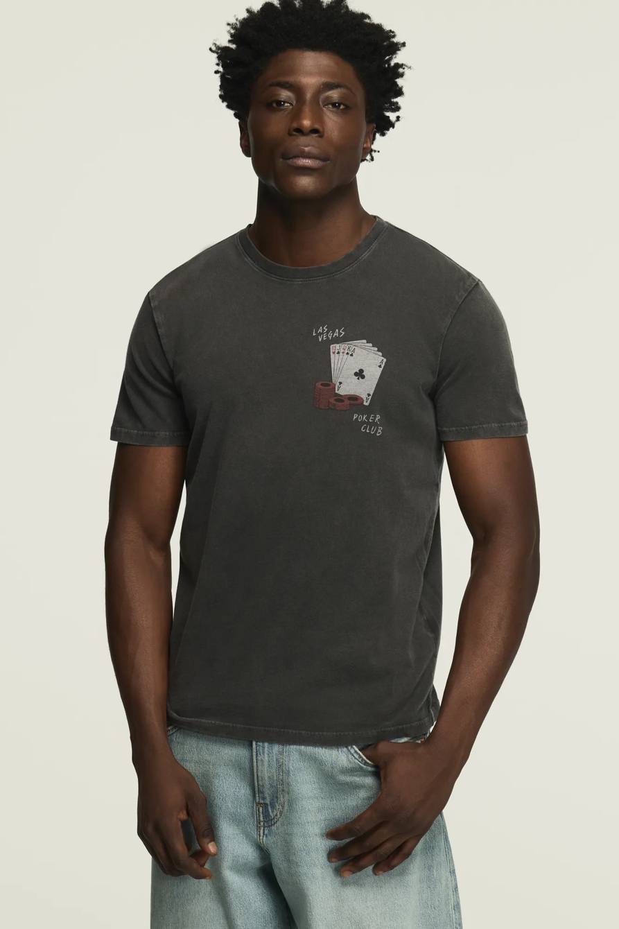 VEGAS POKER CLUB TEE — JET BLACK — image 1