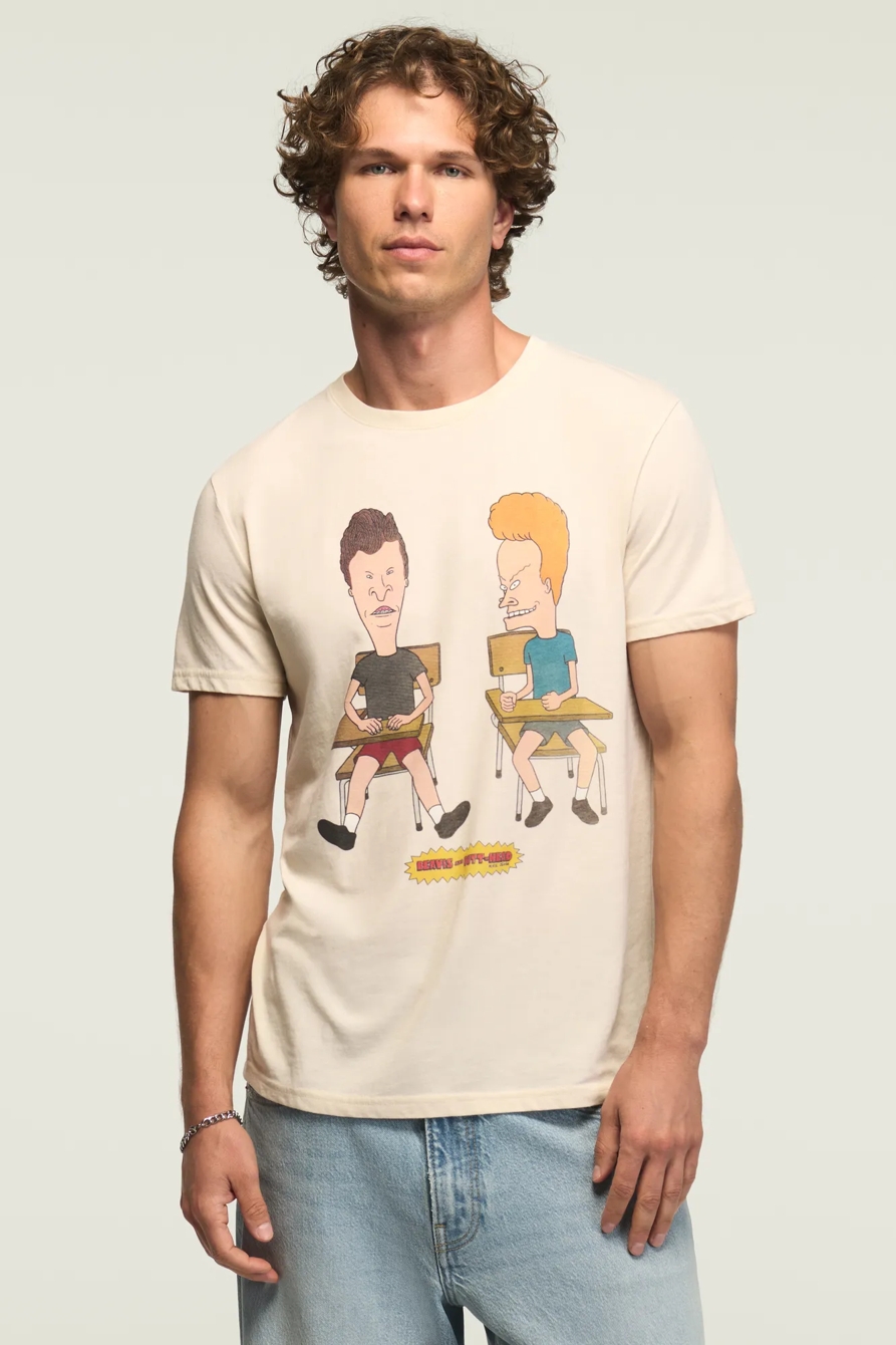 MTV BEAVIS AND BUTTHEAD DESKS TEE — NEW BIRCH — image 1