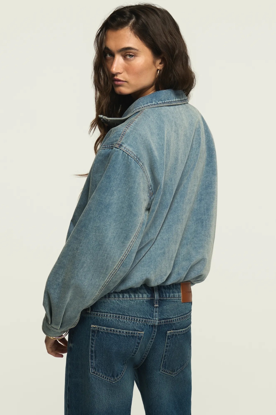DENIM LUXE JACKET — VIXEN WASH — image 3