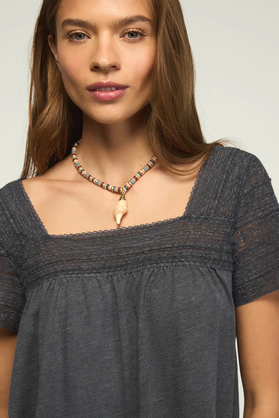 LACE TRIM SWING TOP — OMBRE BLUE — image 2