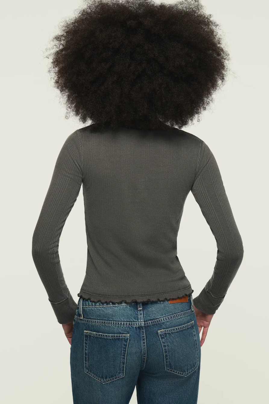 SOLID BUTTON THROUGH TOP — ASPHALT — image 3