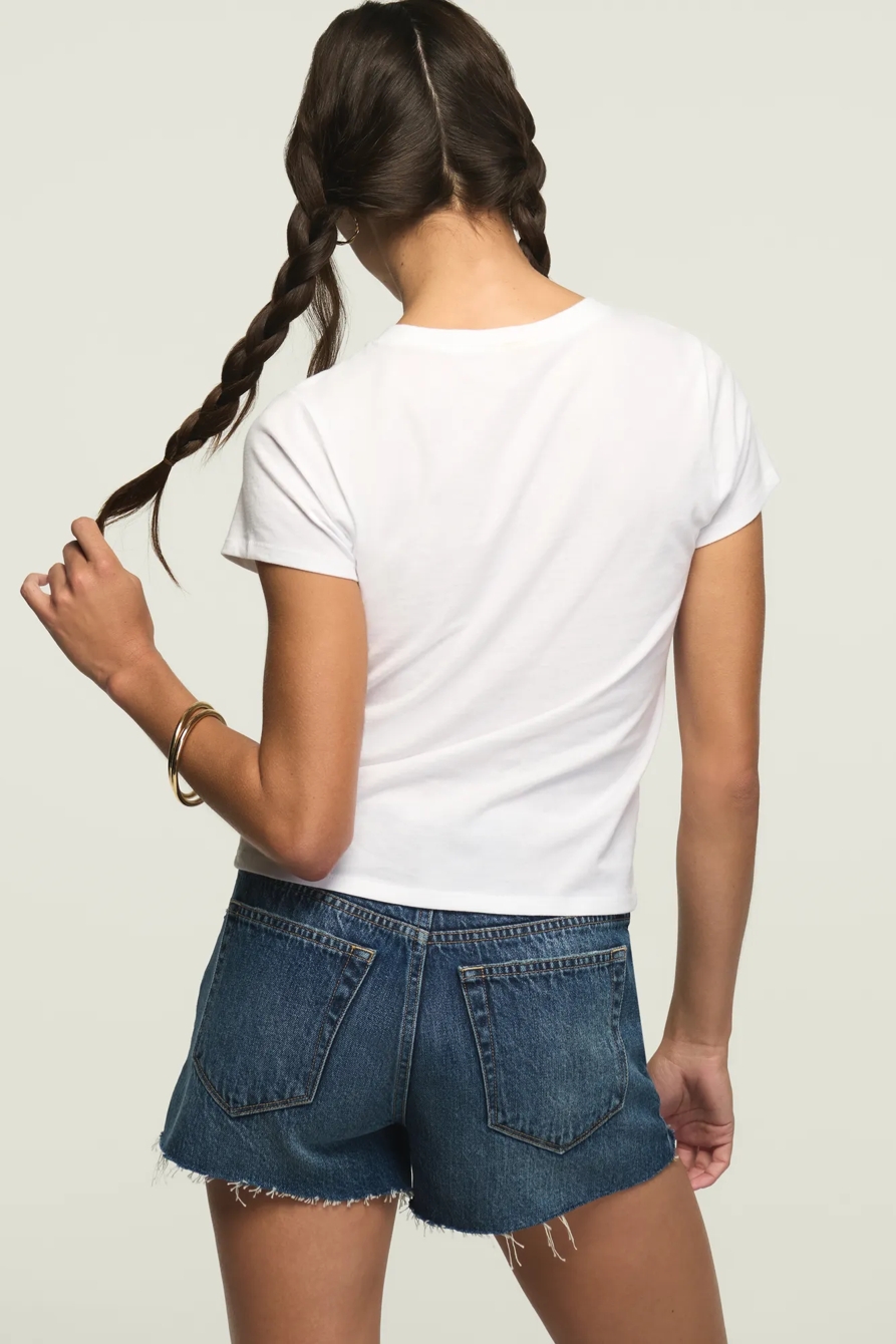 SWEET STRAWBERRIES BABY TEE — BRIGHT WHITE — image 3