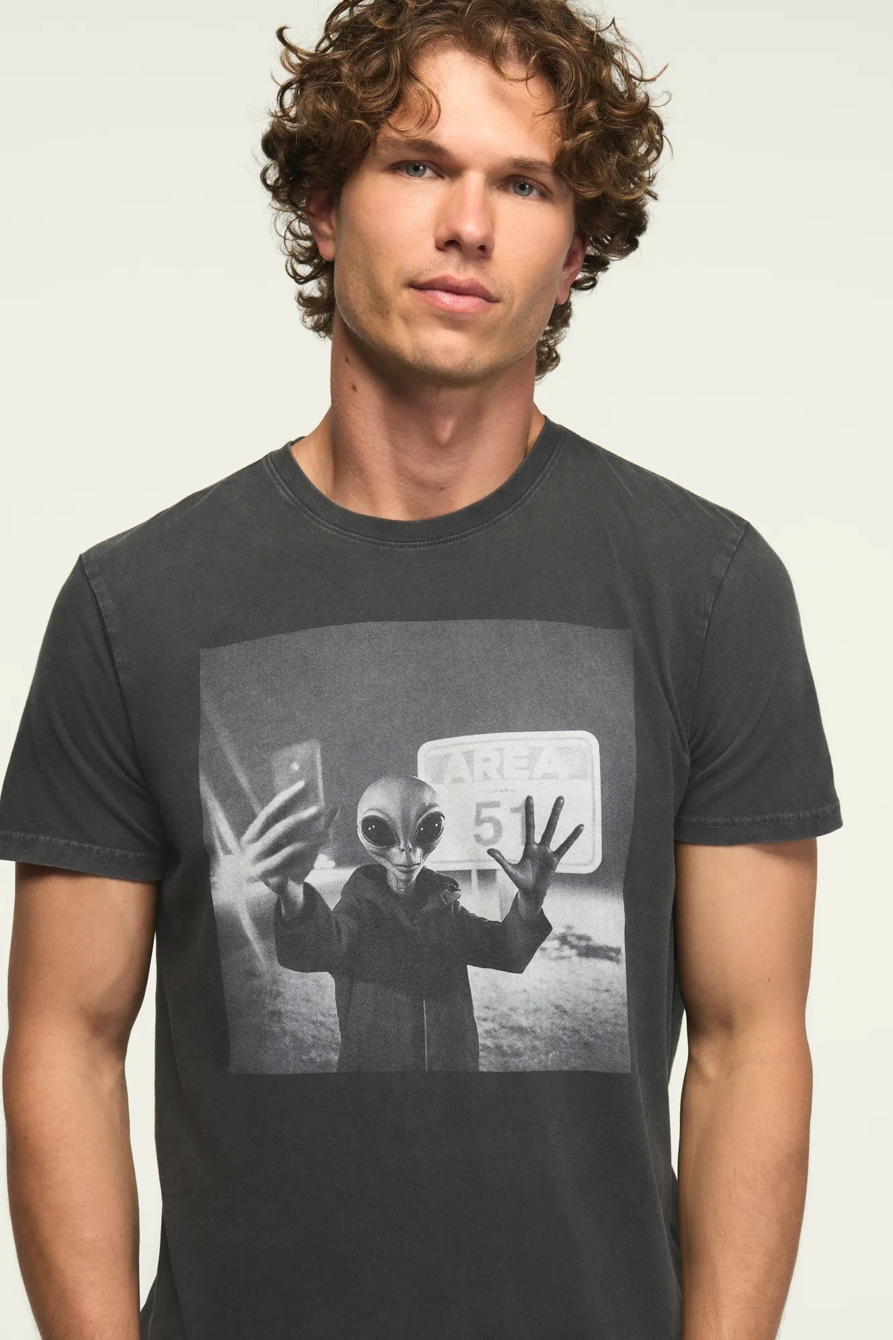 AREA 51 ALIEN TEE — JET BLACK — image 1