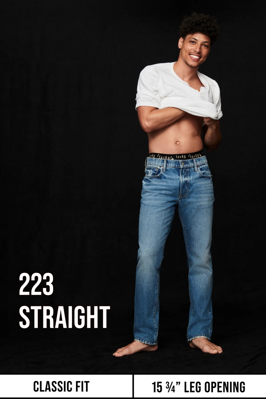 223 STRAIGHT ADVANCED STRETCH JEAN — BLACK RINSE — image 7