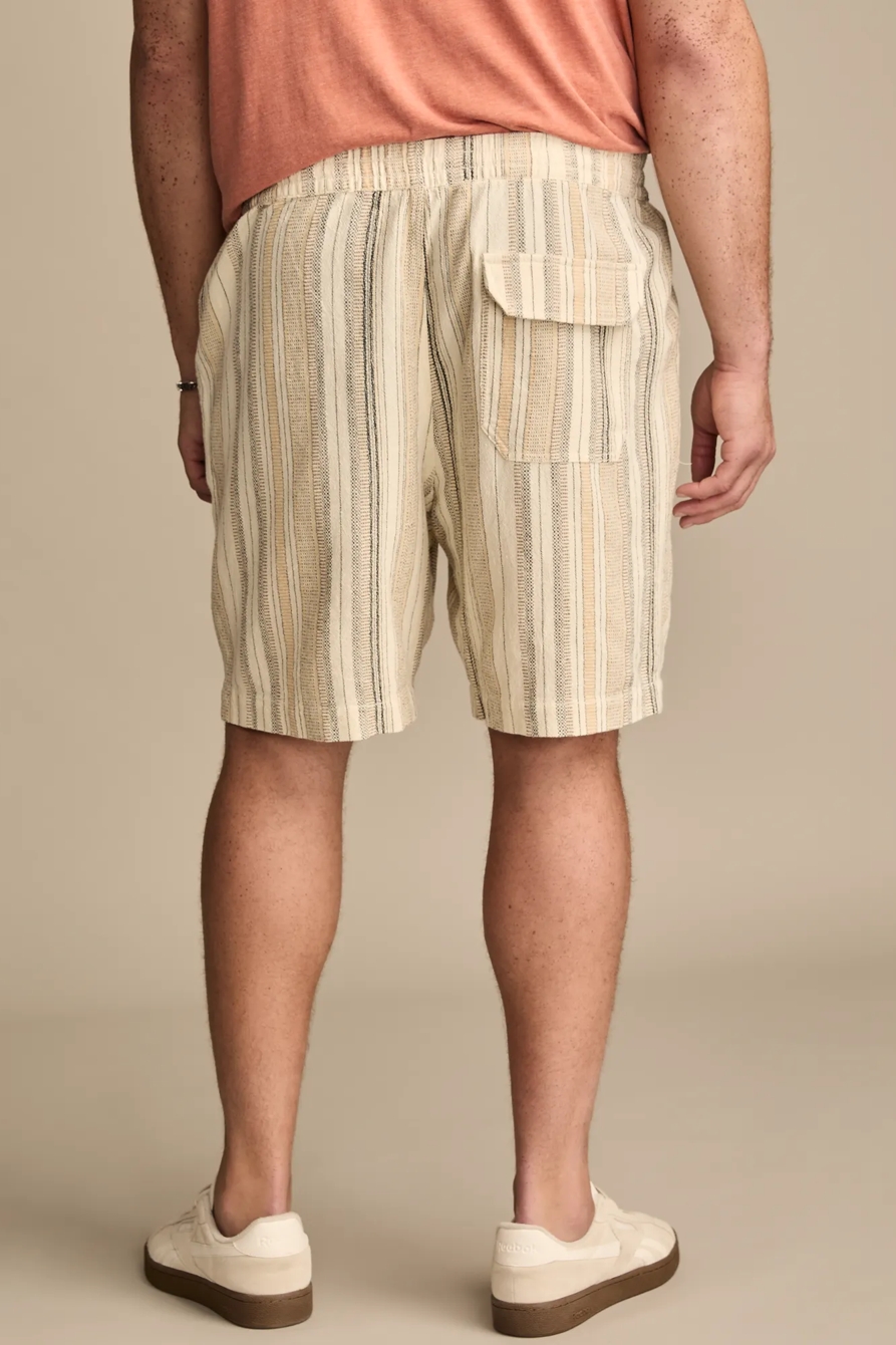 BIG & TALL 7 INCH STRIPED PULL ON SHORT — NATURAL STRIPE — image 5