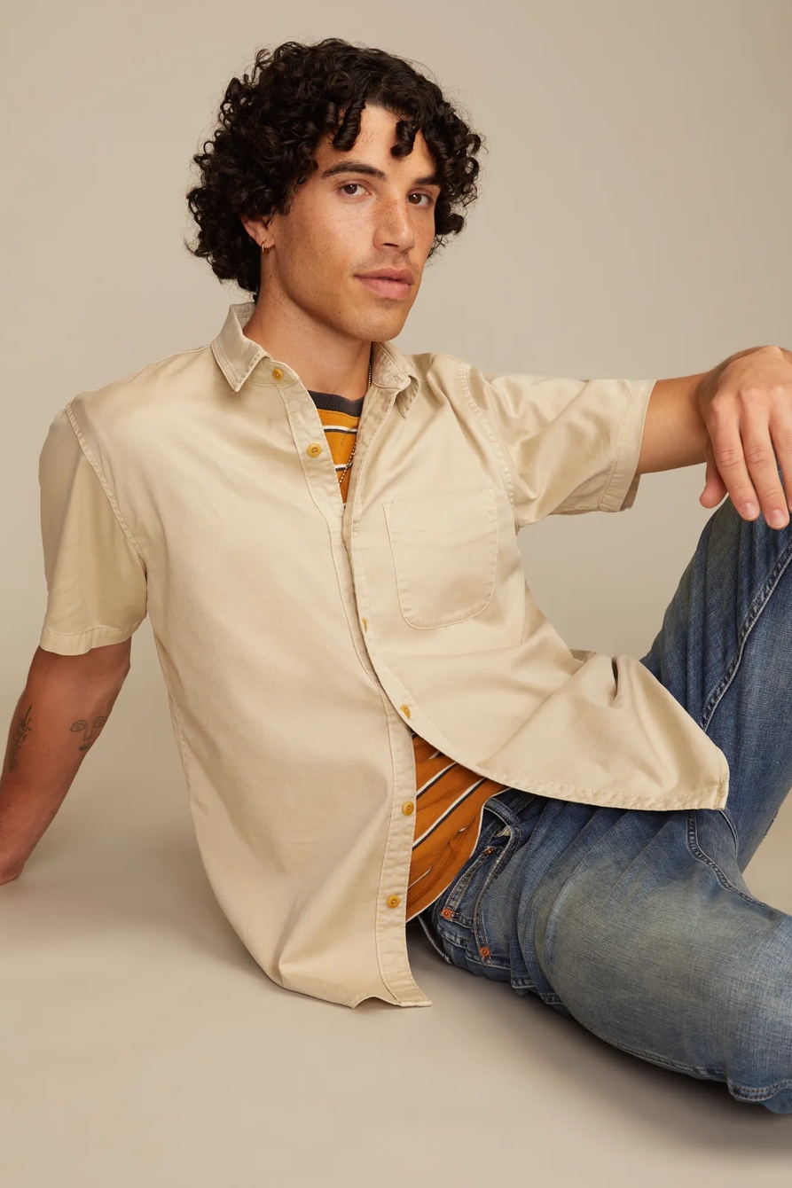 SHORT SLEEVE SAN GABRIEL SHIRT — PELICAN — image 5