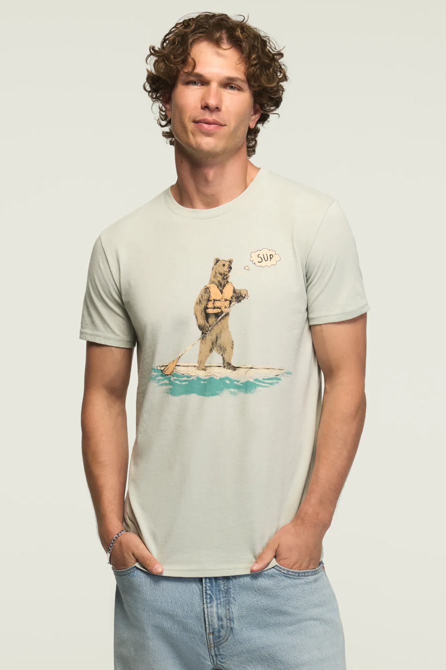 SUP BEAR TEE — PURITAN GRAY — image 1