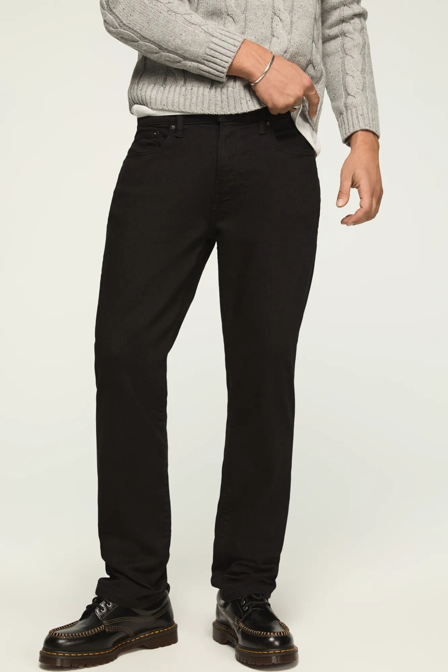 223 STRAIGHT ADVANCED STRETCH JEAN — BLACK RINSE — image 2